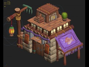 cartoon version - house 0203 3D-Modell