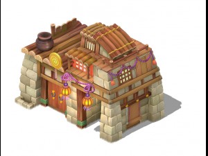 cartoon version - house 0303 3D Model