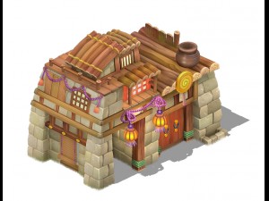 cartoon version - house 0303 3D Model