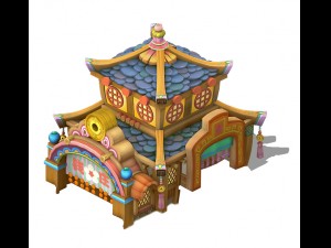 cartoon version - bank Modèle 3D