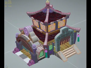 cartoon version - bank 3D Model