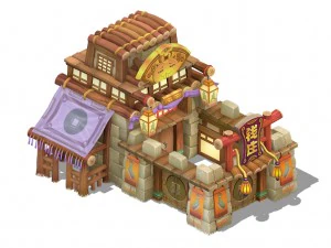 cartoon version - bank 03 3D Model
