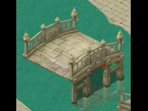 cartoon version - stone bridge 3D-Modell