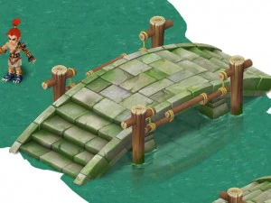 cartoon version - stone bridge 011 3D Model