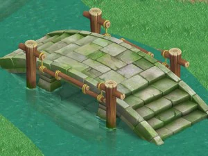 cartoon version - stone bridge 011 3D Model