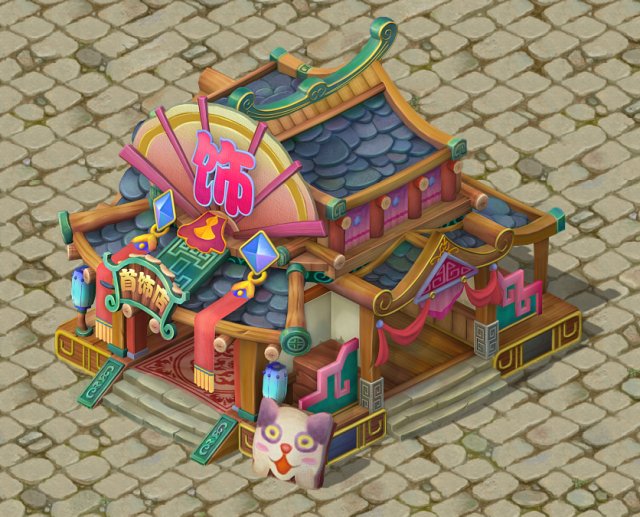 cartoon version - jewelry shop 3D Model .c4d .max .obj .3ds .fbx .stl .blend 