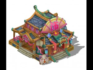 cartoon version - jewelry shop 3D Model