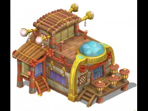 cartoon version - jewelry shop 03 3D 模型