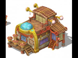 cartoon version - jewelry shop 03 3D 模型