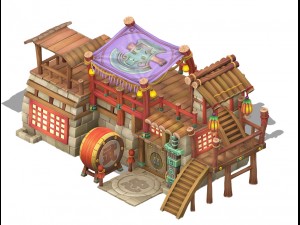 cartoon edition - martial arts 004 Modello 3D