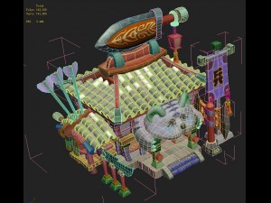 cartoon version - store 3D Model