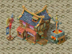 edycja rysunkowa - arsenał 02 Model 3D