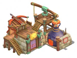 cartoon edition - arms shop 03 3D Model