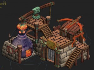 cartoon edition - arms shop 03 3D Model
