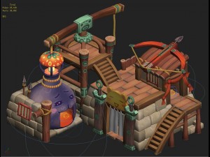 cartoon edition - arms shop 03 3D Model