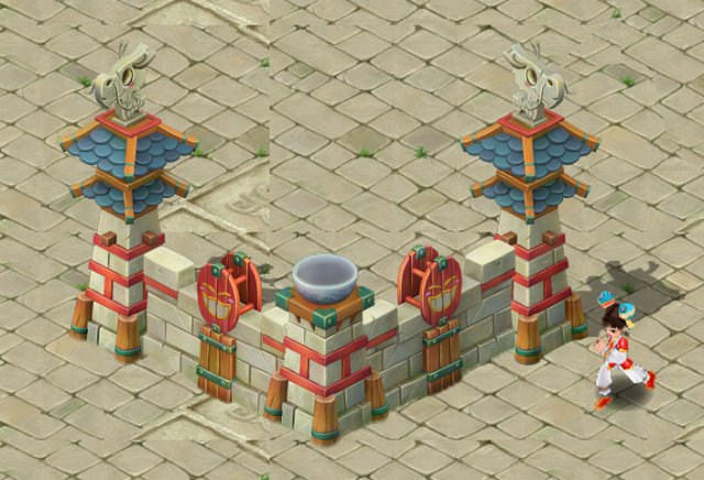 cartoon version - small wall 3D Model .c4d .max .obj .3ds .fbx .stl .blend 