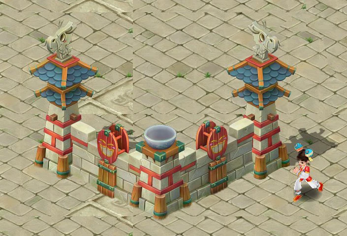 cartoon version - small wall 3D Model .c4d .max .obj .3ds .fbx .stl .blend 