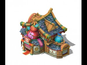 cartoon version - pharmacy 02 Modèle 3D