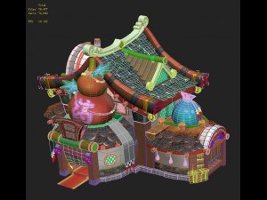 cartoon version - pharmacy 02 Modèle 3D