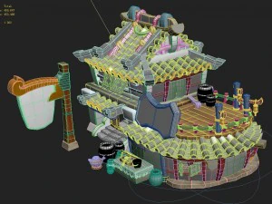 cartoon version - grocery store 3D Model