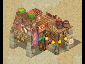 cartoon version - grocery store 3D Model