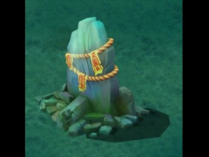 cartoon version - the town of soul stone pillars Model 3D