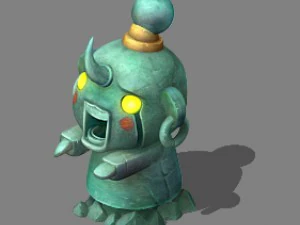 versi&oacute;n de dibujos animados - rencor y pena Modelo 3D