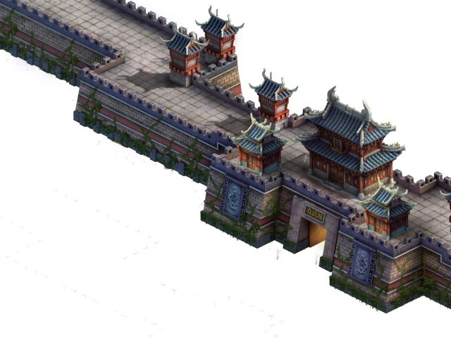 cartoon - wall 02 3D मॉडल .c4d .max .obj .3ds .fbx .stl .blend