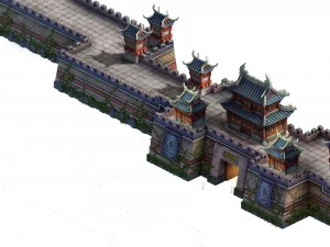 cartoon - wall 02 3D Model