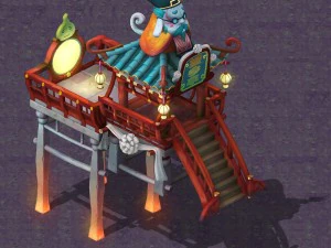 漫画地獄 - 田舎のパビリオンを見てください 3Dモデル