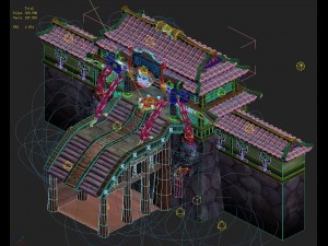 cartoon hell - yan luo dian 3D 模型