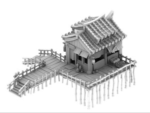 cartoon - house 01 3D Model