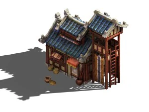 cartoon - house 03 3D Model
