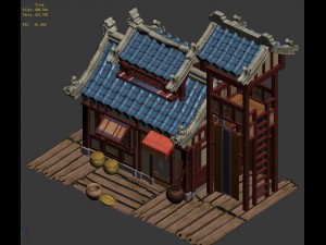 cartoon - house 03 3D 모델