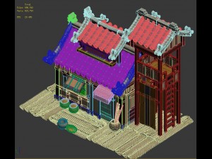 cartoon - house 03 3D 모델