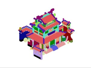 dessin anim&eacute; - habitation Modèle 3D