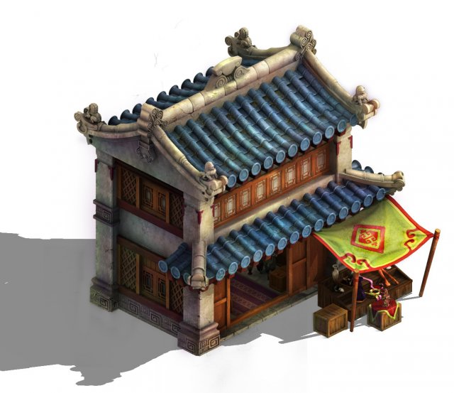cartoon - house 07 3D Model .c4d .max .obj .3ds .fbx .stl .blend