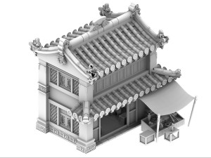 cartoon - house 07 3D Model