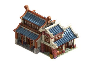cartoon - house 09 3D Model