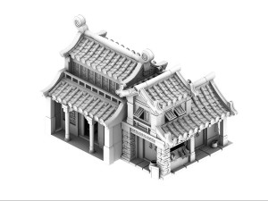 cartoon - house 09 3D Model