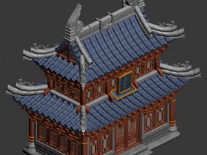 cartoon - dwelling 3D Модель