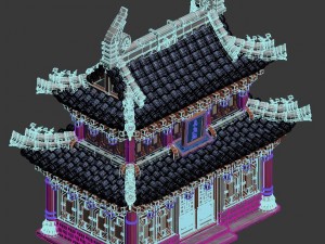 cartoon - dwelling 3D Модель