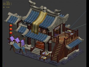 cartoon - house 13 3D Модель