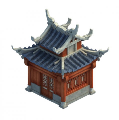 cartoon - house 14 3D Model .c4d .max .obj .3ds .fbx .stl .blend