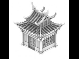 cartoon - house 14 3D Модель