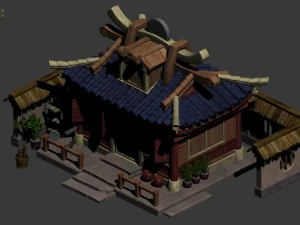 cartoon - house 15 3D Model