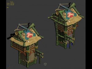 cartoon world - city gate 3D Model