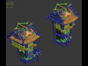 cartoon world - city gate 3D Model
