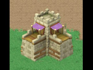 cartoon world - city gate 04 3D Model