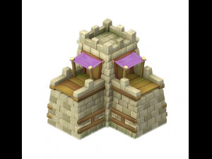 cartoon world - city gate 04 3D 模型